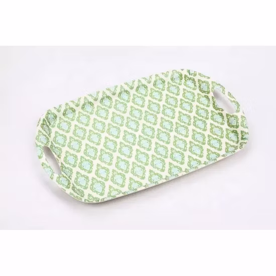 Aveco High Quality China Custom Eco-Friendly Rectangle Wooden Large Food Bamboo Dinnerware Serving Tray with Handle