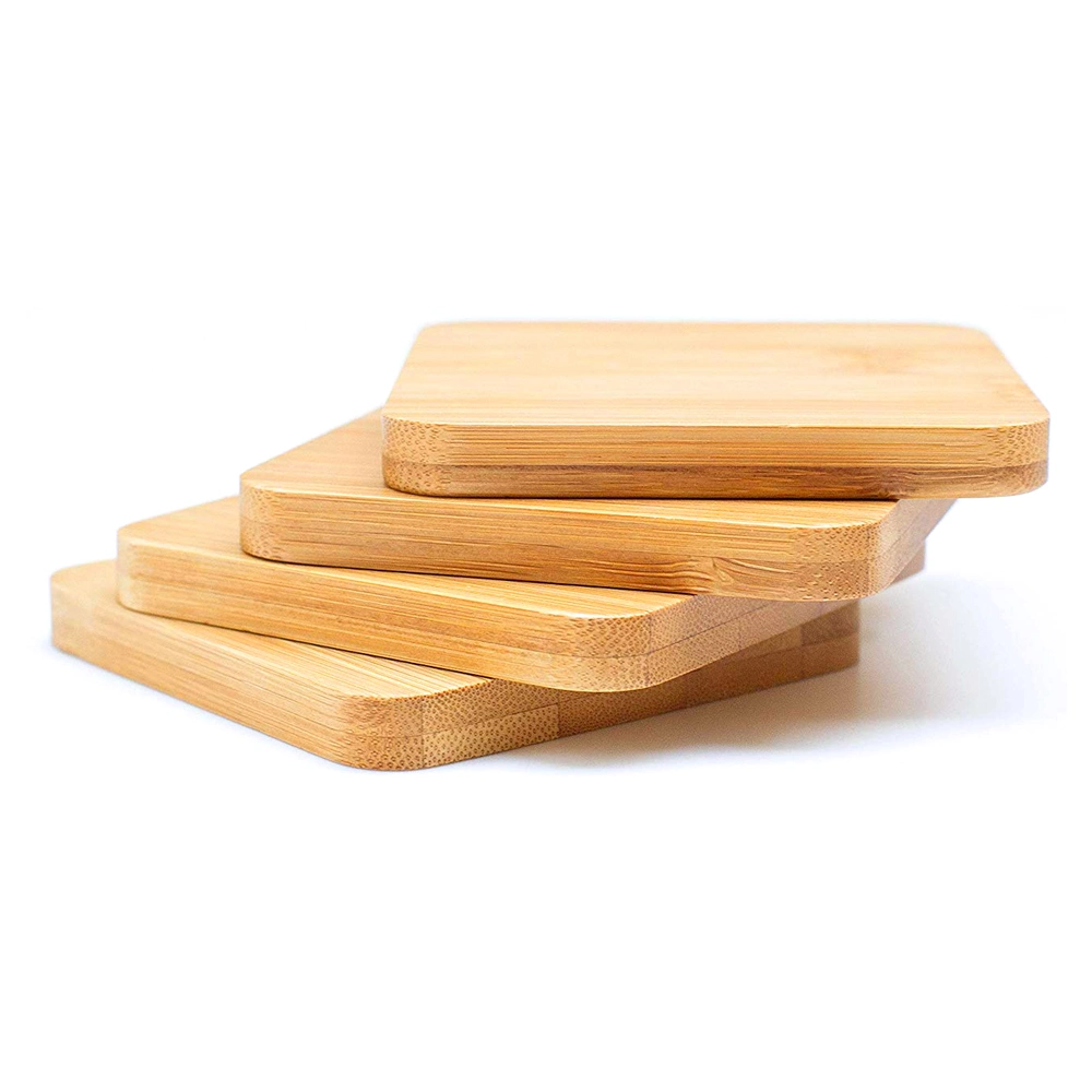 Wooden Tea Coasters with Holder