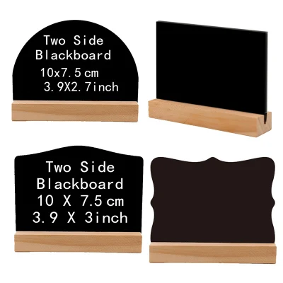 Sinal de quadro-negro quadro-negro de um lado apagável quadro-negro sinais de decoração de mesa pequeno quadro-negro com bases para decoração de casa faça você mesmo